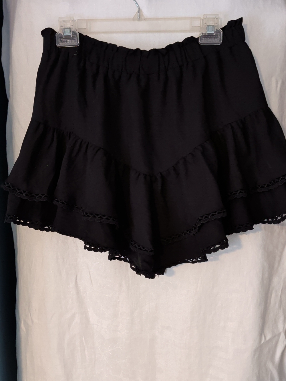 Women’s Black Tiered Mini Skirt